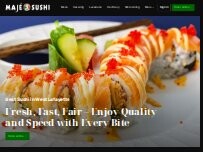 Website Screenshot MAJÉ Sushi (West Lafayette)