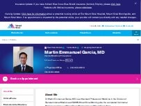 Website Screenshot Martin Emmanuel Garcia, MD