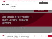 Website Screenshot Avis Car Rental