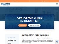 Website Screenshot Alliance Orthopedics