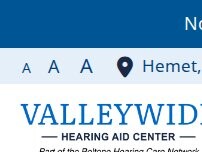 Website Screenshot Valleywide Hearing Aid Center, Part Of The Beltone Hearing Care Network
