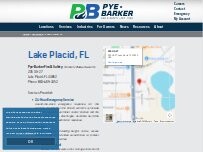 Website Screenshot Pye-Barker Fire & Safety, formerly Bates Security