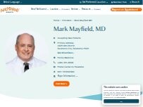 Website Screenshot Mark Mayfield MD