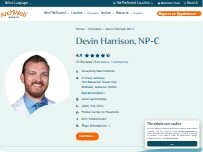 Website Screenshot Devin Harrison NP-C
