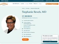 Website Screenshot Stephanie Revels MD