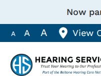 Website Screenshot Hearing Services, A Part of the Beltone Hearing Care Network