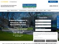 Website Screenshot P&G Irrigation