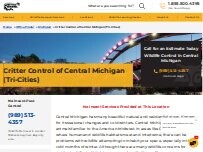 Website Screenshot Critter Control of Central Michigan