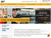 Website Screenshot Critter Control