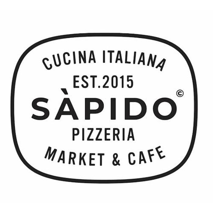 Sapido Italian Restaurant, Pizza , Wine , Market and Café Logo
