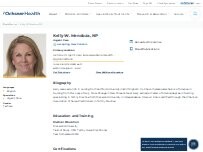 Website Screenshot Kelly W. Mendoza, NP