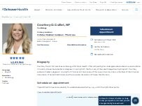 Website Screenshot Courtney O. Guillot, NP