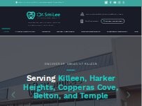 Website Screenshot Dr Smilee Dental of Killeen, Family, Cosmetic, Implant, Medspa