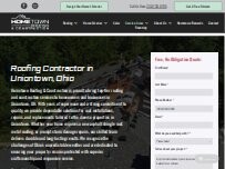 Website Screenshot Hometown Roofing and Construction