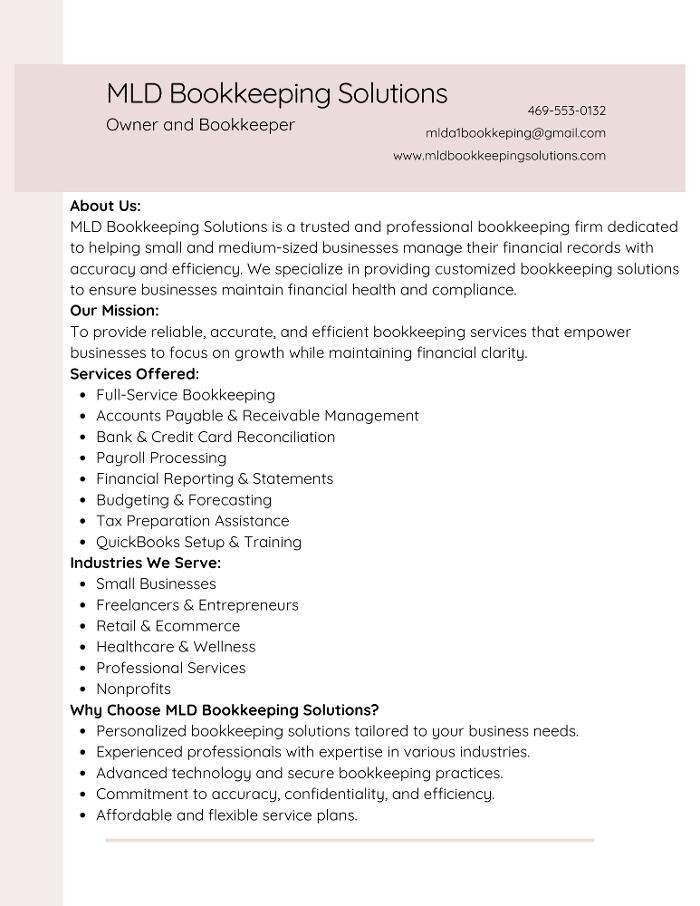 Images MLD Bookkeeping