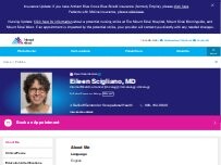Website Screenshot Eileen Scigliano, MD