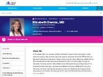 Website Screenshot Elizabeth Dennis, MD