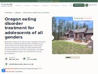 Website Screenshot Monte Nido Clementine Lake Oswego
