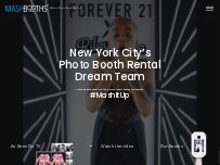 Website Screenshot Mashbooths Modern Photo Booth Rentals