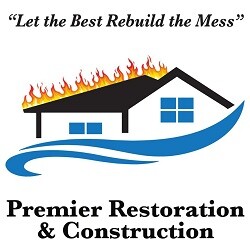Water & Fire Damage Restoration (Premier Restoration and Construction) Logo