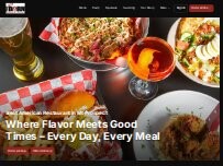 Website Screenshot The Red Barn Restaurant and Brewery