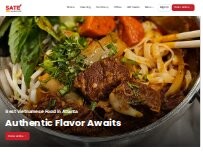 Website Screenshot SATE Banh Mi & Grille