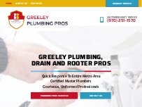 Website Screenshot Greeley Plumbing, Drain and Rooter Pros