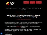Website Screenshot Black Optix Tint