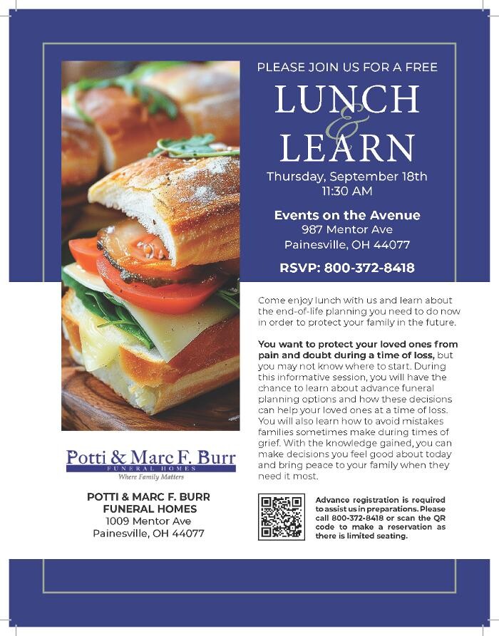 Images Potti & Marc F. Burr Funeral Homes