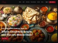 Website Screenshot Chaska Indian Restaurant