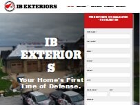 Website Screenshot IB Exteriors, LLC