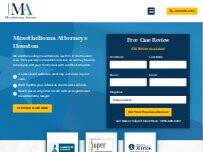 Website Screenshot Mesothelioma Attorney Houston