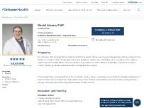 Website Screenshot David Moore, FNP
