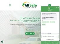 Website Screenshot All-Safe Pest & Termite