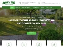 Website Screenshot Michael & Sons landscape service