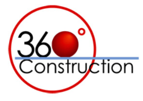 360 Degree Construction Logo