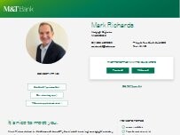 Website Screenshot Mark Richards - M&T Bank