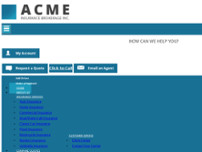 Acme Insurance Brokerage Inc. website screenshot