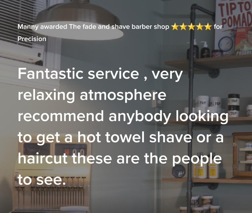 Images THE FADE AND SHAVE BARBER SHOP