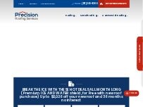 Website Screenshot Precision Roofing Services