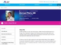 Website Screenshot Michael Plietz, MD