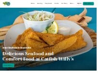 Website Screenshot Catfish Willy's Seafood & Comfort Cuisine