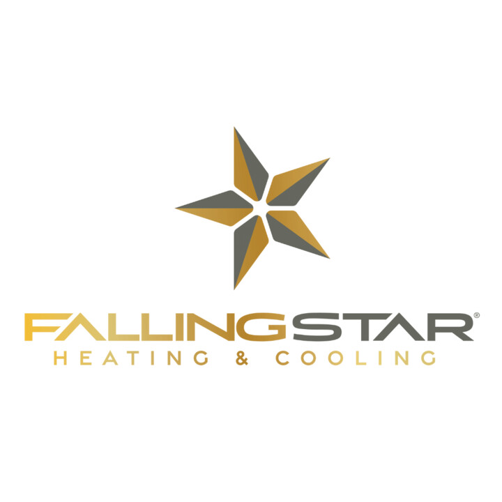 Falling Star Heating and Cooling Logo