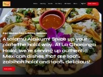 Website Screenshot La Charanga Mexican Restaurant,halal