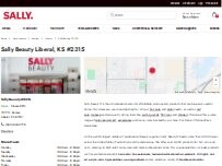 Website Screenshot Sally Beauty