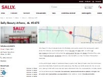 Website Screenshot Sally Beauty