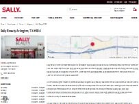 Website Screenshot Sally Beauty