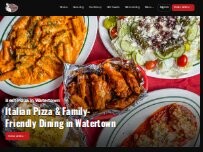 Website Screenshot Papa Tino's Pizzeria