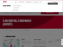 Website Screenshot Avis Car Rental