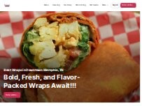 Website Screenshot Wrapzody Gourmet Wrapz Deli --Memphis TN